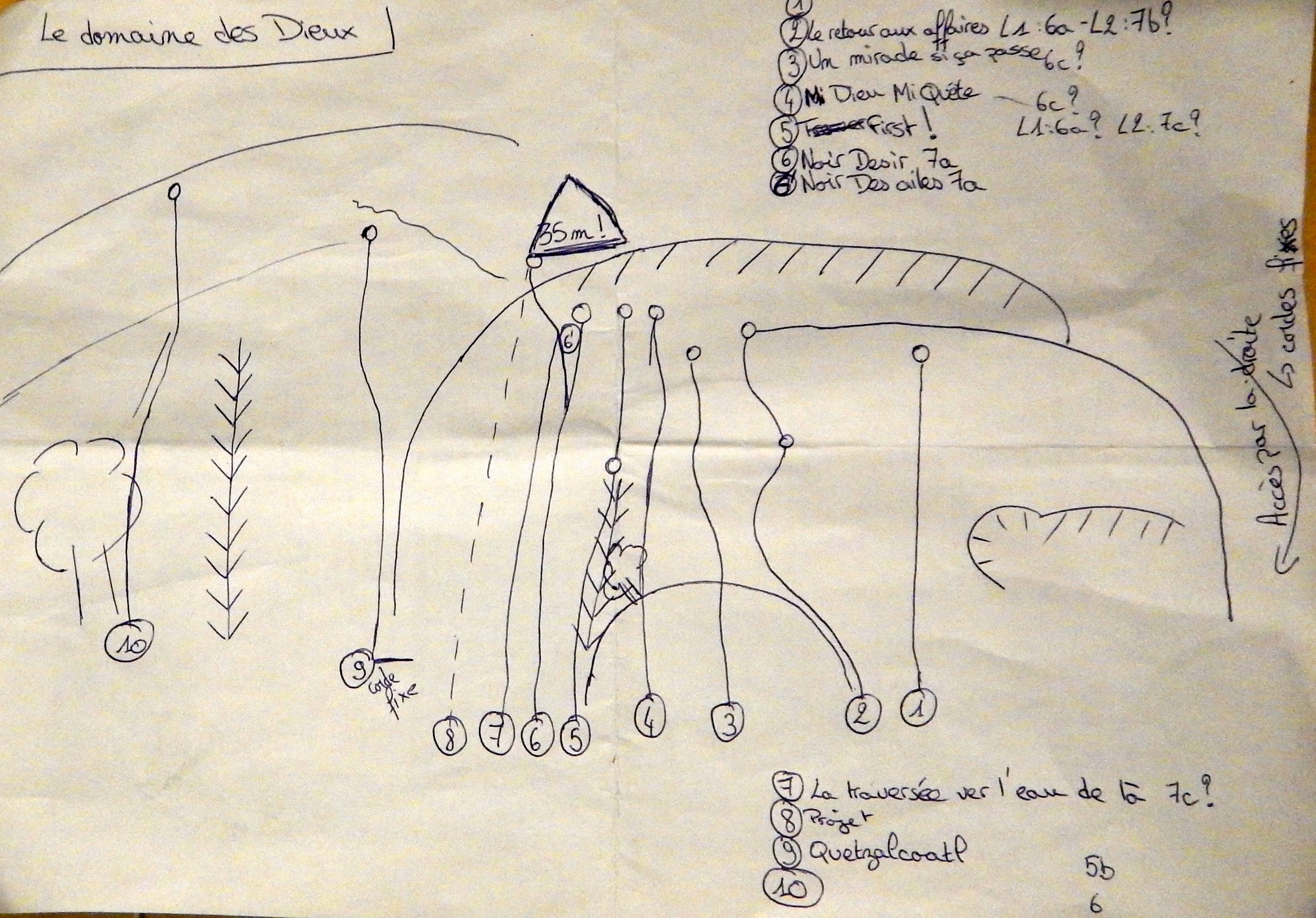 topo escalade leaz - domaine des dieux