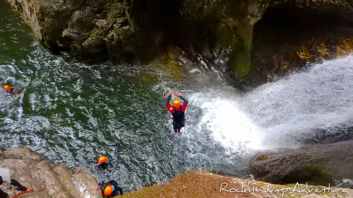 Canyoning from Malvaux to Foncine-le-Bas in the Jura