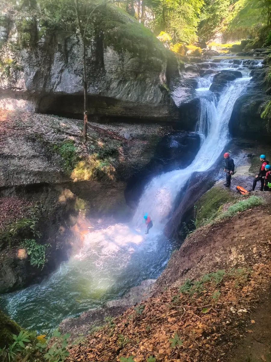 canyoning de Malvaux à Foncine le Bas dans le Jura