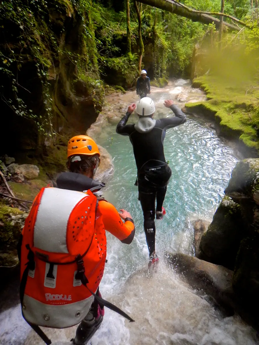 Canyoning de Chaley dans le Bugey