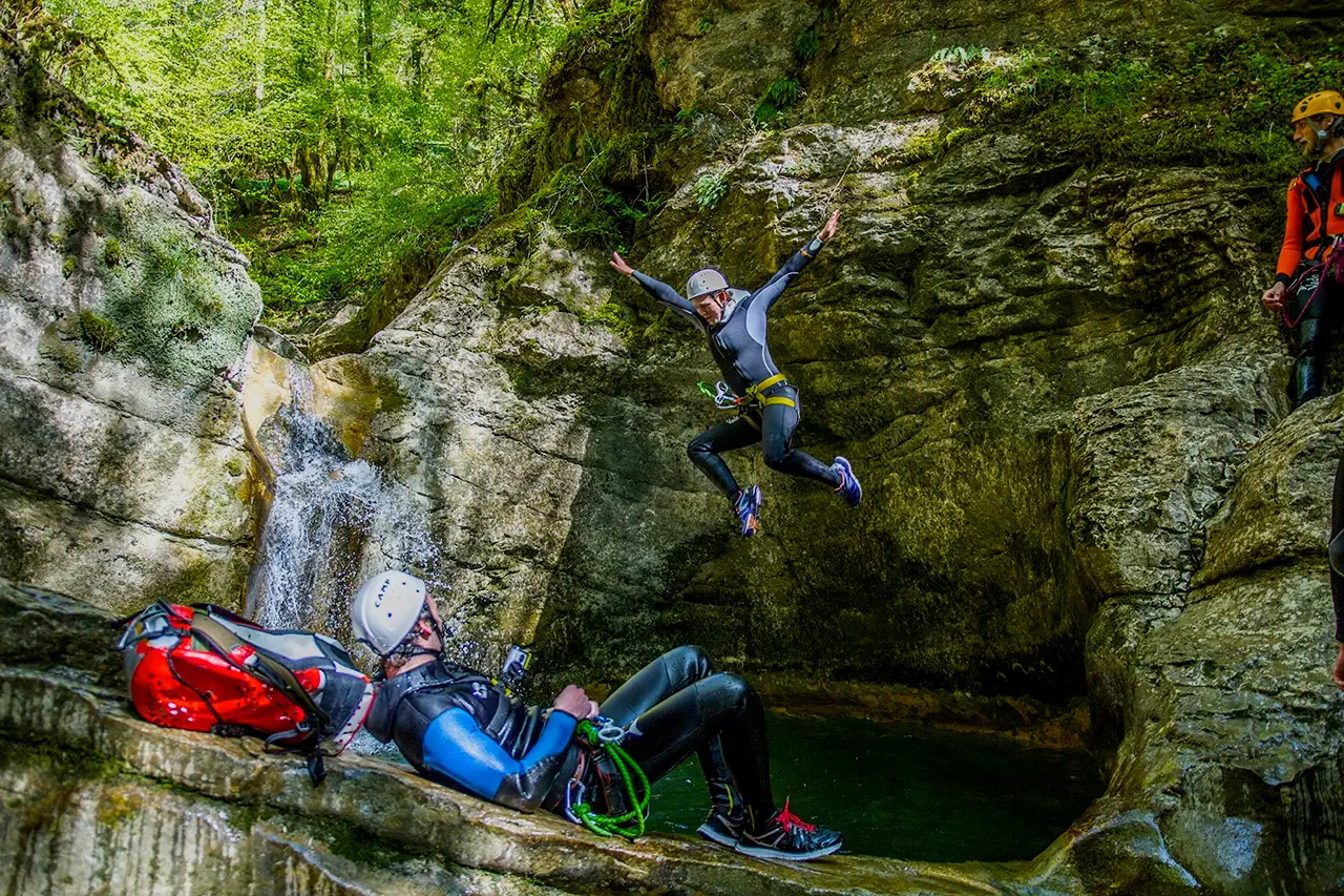 Canyoning du Grosdar à Saint Claude dans le Jura