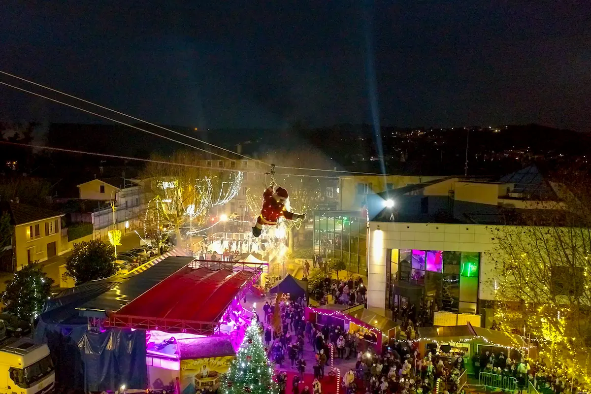 Santa’s zip-line ride.