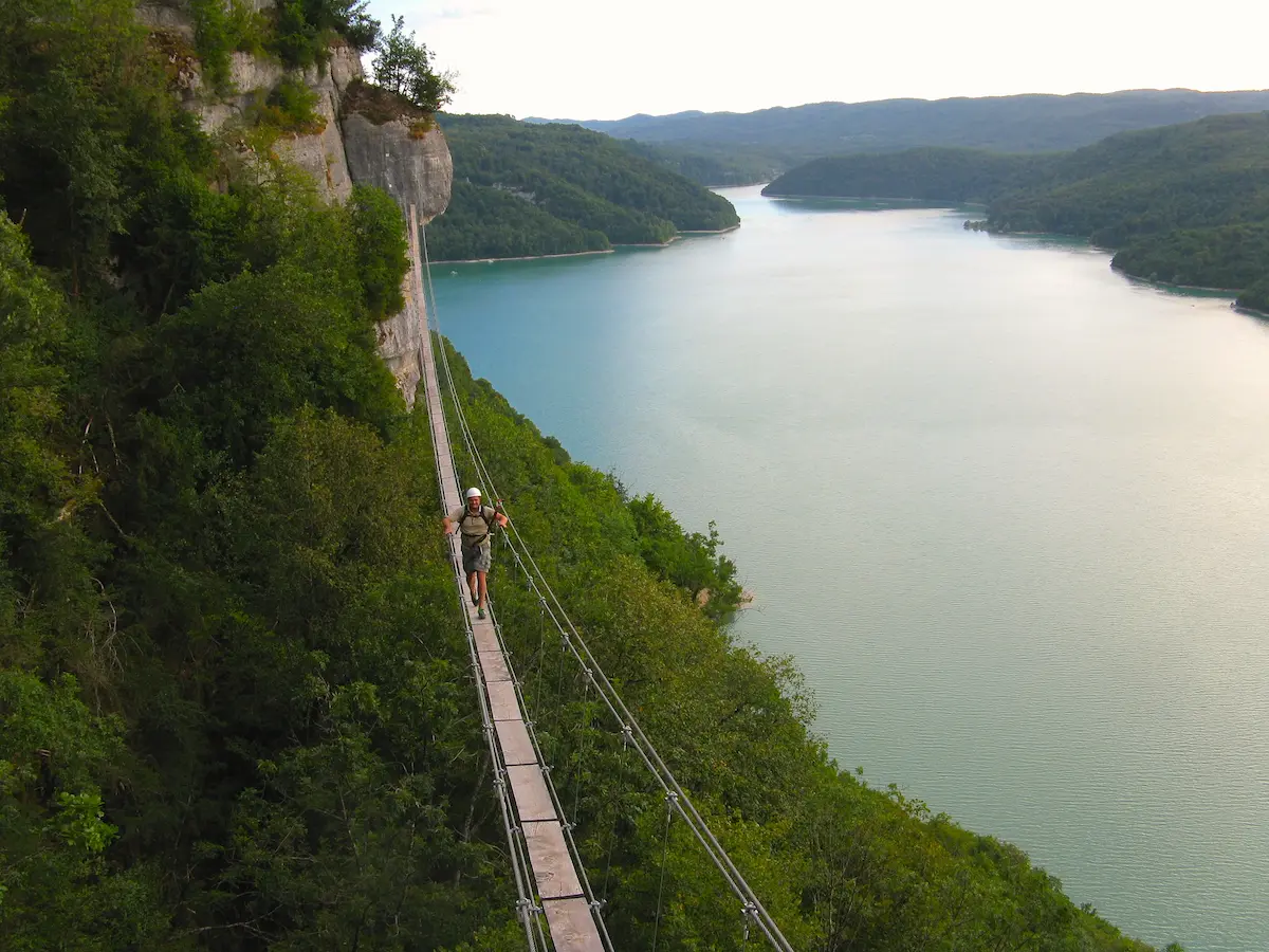 Via Ferrata hiver dans le Jura