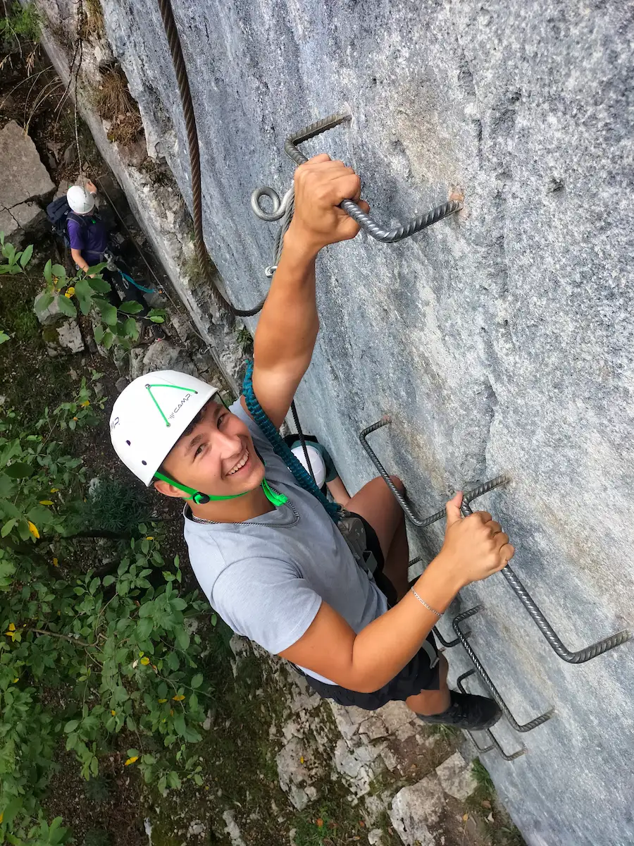 Via Ferrata de la Roche au Dade dans le Jura à Morez