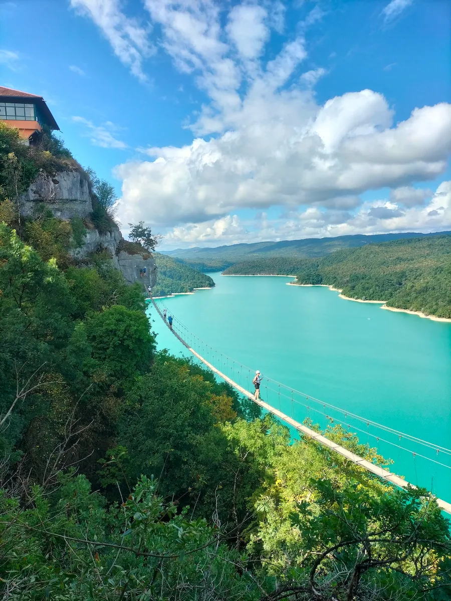 Via Ferrata dans le Jura au Lac de Vouglans