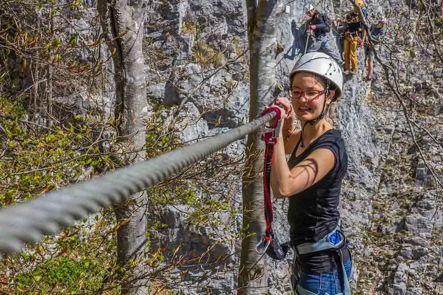 Via Ferrata Roche au Dade dans le Jura à Morez