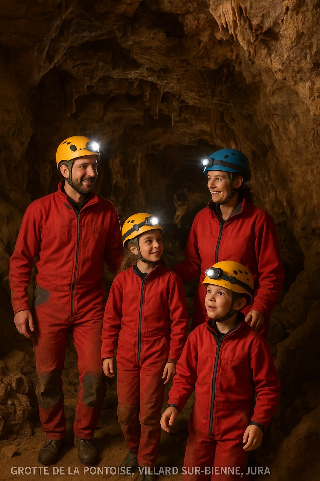 spéléo jura famille enfant
